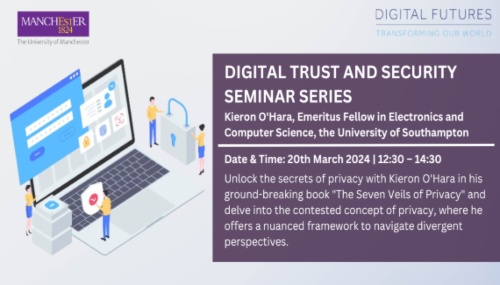 Digital Trust and Security (DTS) Seminar Series - Kieron O'Hara